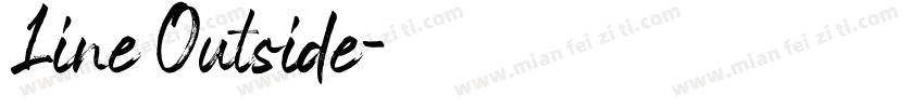 Line Outside字体转换